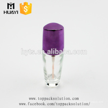 frasco de vidro cosmético de empacotamento cosmético transparente dos cuidados com a pele da pele com bomba da loção